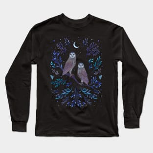 Owls in the Moonlight Long Sleeve T-Shirt